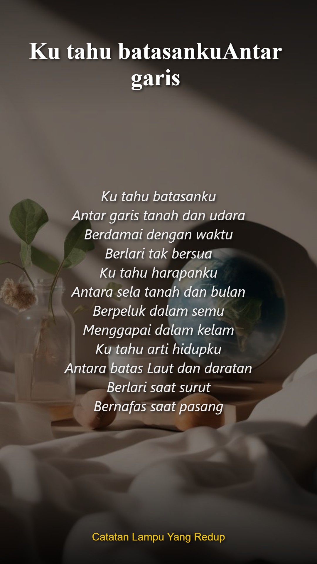 Ku tahu batasankuAntar garis